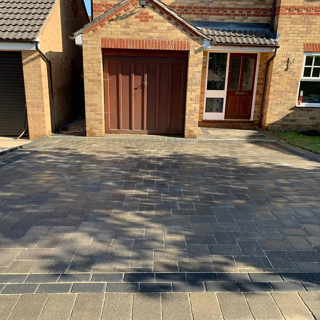 Driveway after