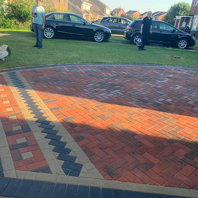 Driveway after