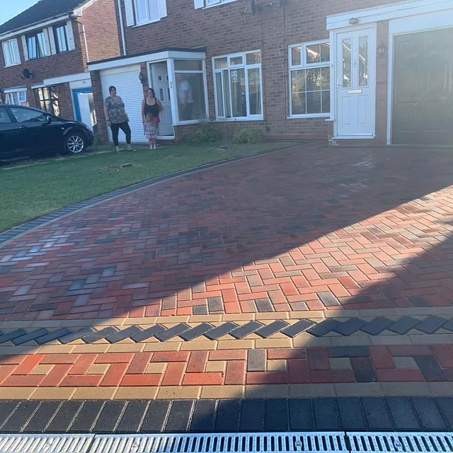 Driveway after